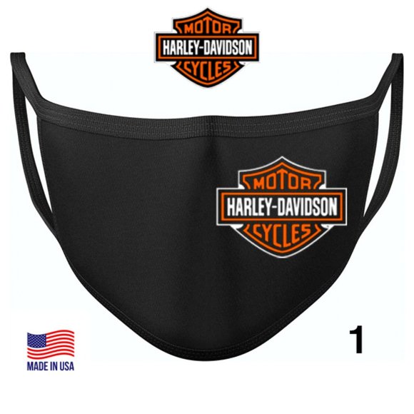 Harley-Davidson Face Mask, Black Harley Ma… - Picture 1 of 1